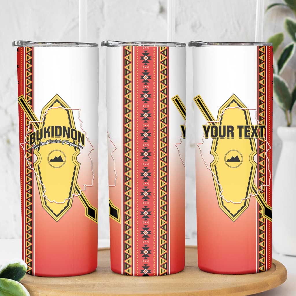 Personalised Bukidnon Philippines Skinny Tumbler The Food Basket of Region X