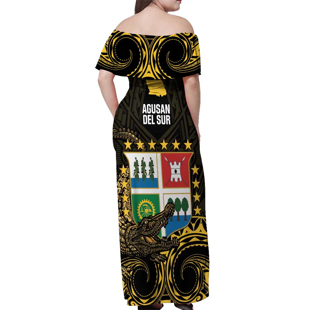 Agusan del Sur Philippines Off Shoulder Maxi Dress Habagatang Agusan Lolong