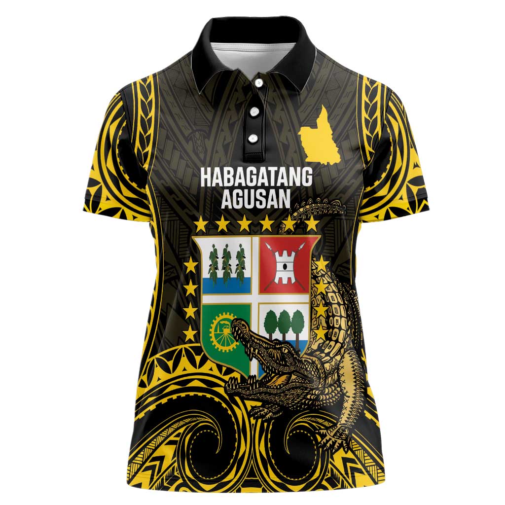 Agusan del Sur Philippines Women Polo Shirt Habagatang Agusan Lolong