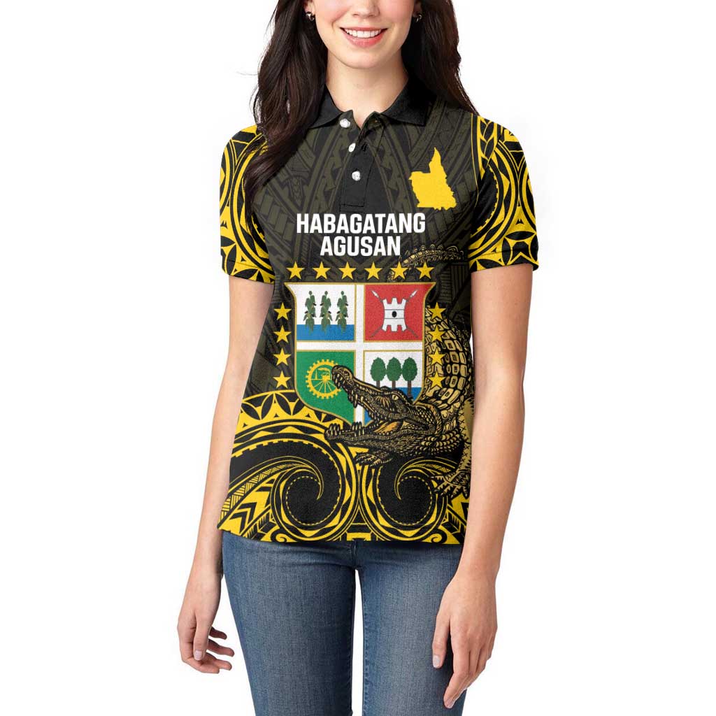 Agusan del Sur Philippines Women Polo Shirt Habagatang Agusan Lolong