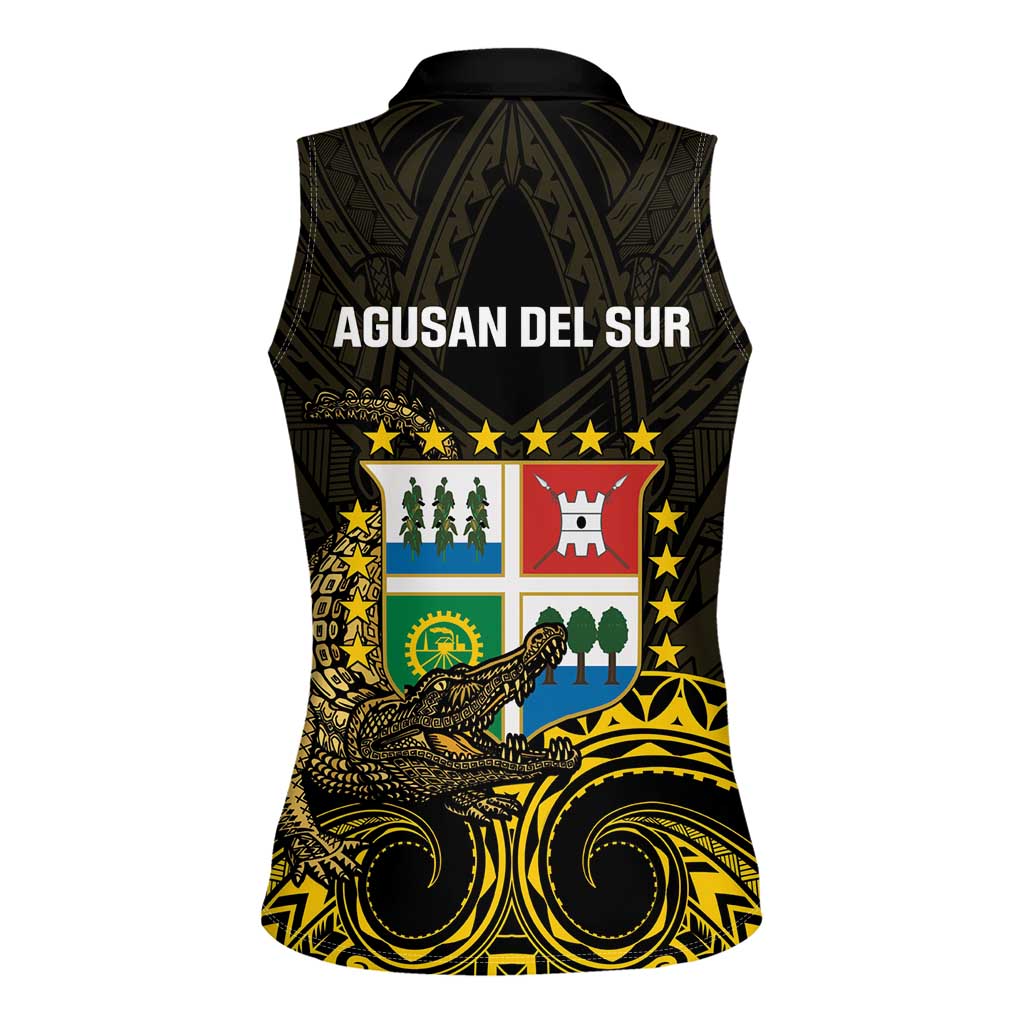 Agusan del Sur Philippines Women Sleeveless Polo Shirt Habagatang Agusan Lolong