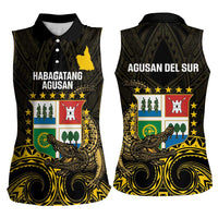 Agusan del Sur Philippines Women Sleeveless Polo Shirt Habagatang Agusan Lolong