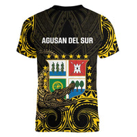 Agusan del Sur Philippines Women V-Neck T-Shirt Habagatang Agusan Lolong