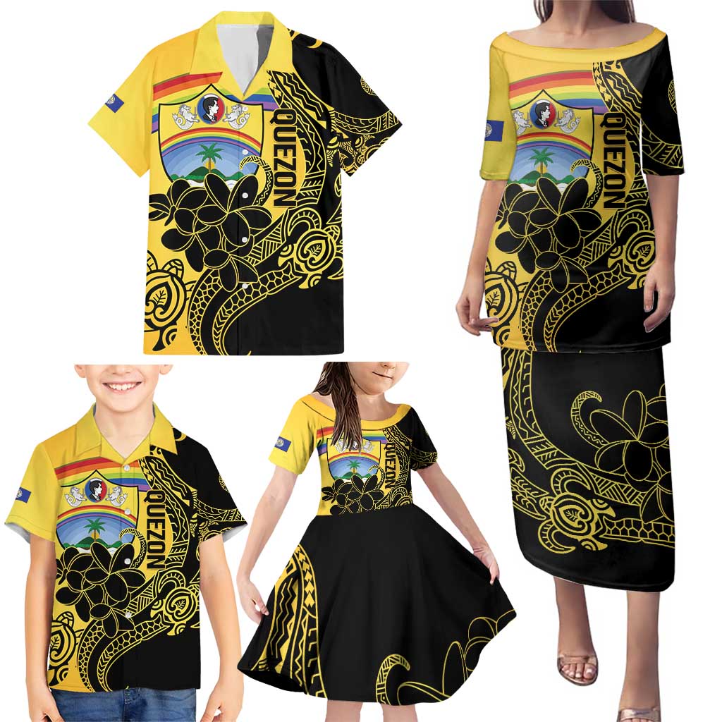 Quezon Province Family Matching Puletasi and Hawaiian Shirt Cocolandia Philippines Turtle