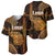 Polynesian Pride Hawaiian Islands Baseball Jersey Lani Map Gold Kanaka With Kakau LT14 - Polynesian Pride