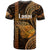 Polynesian Pride Hawaiian Islands T Shirt Lani Map Gold Kanaka With Kakau LT14 - Polynesian Pride