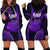 Polynesian Pride Hawaiian Islands Hoodie Dress Kauai Map Purple Kanaka With Kakau LT14 - Polynesian Pride