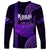 Polynesian Pride Hawaiian Islands Long Sleeve Shirt Kauai Map Purple Kanaka With Kakau LT14 - Polynesian Pride