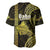 Polynesian Pride Hawaiian Islands Baseball Jersey Oahu Map Yellow Kanaka With Kakau LT14 - Polynesian Pride