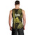 Polynesian Pride Hawaiian Islands Men Tank Top Oahu Map Yellow Kanaka With Kakau LT14 - Polynesian Pride