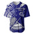 Polynesian Pride American Samoa Baseball Jersey July 4 Independence Day LT14 Blue - Polynesian Pride