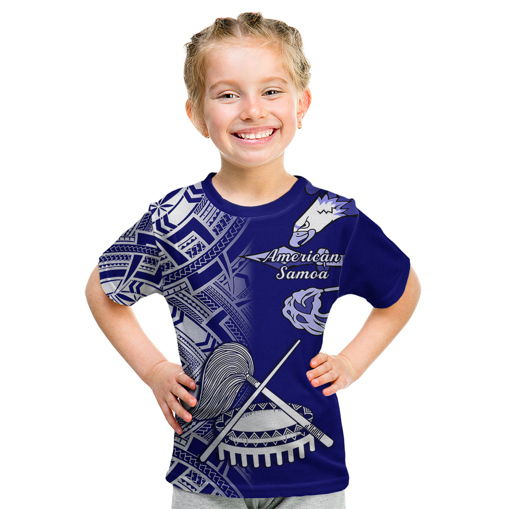 Polynesian Pride American Samoa Kid T Shirt July 4 Independence Day LT14 Blue - Polynesian Pride