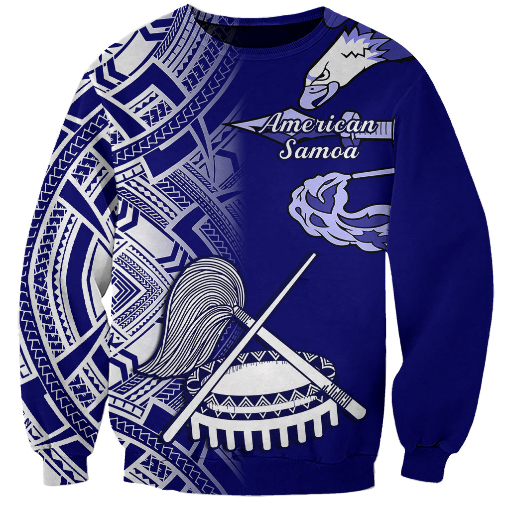 Polynesian Pride American Samoa Sweatshirt July 4 Independence Day LT14 Unisex Blue - Polynesian Pride