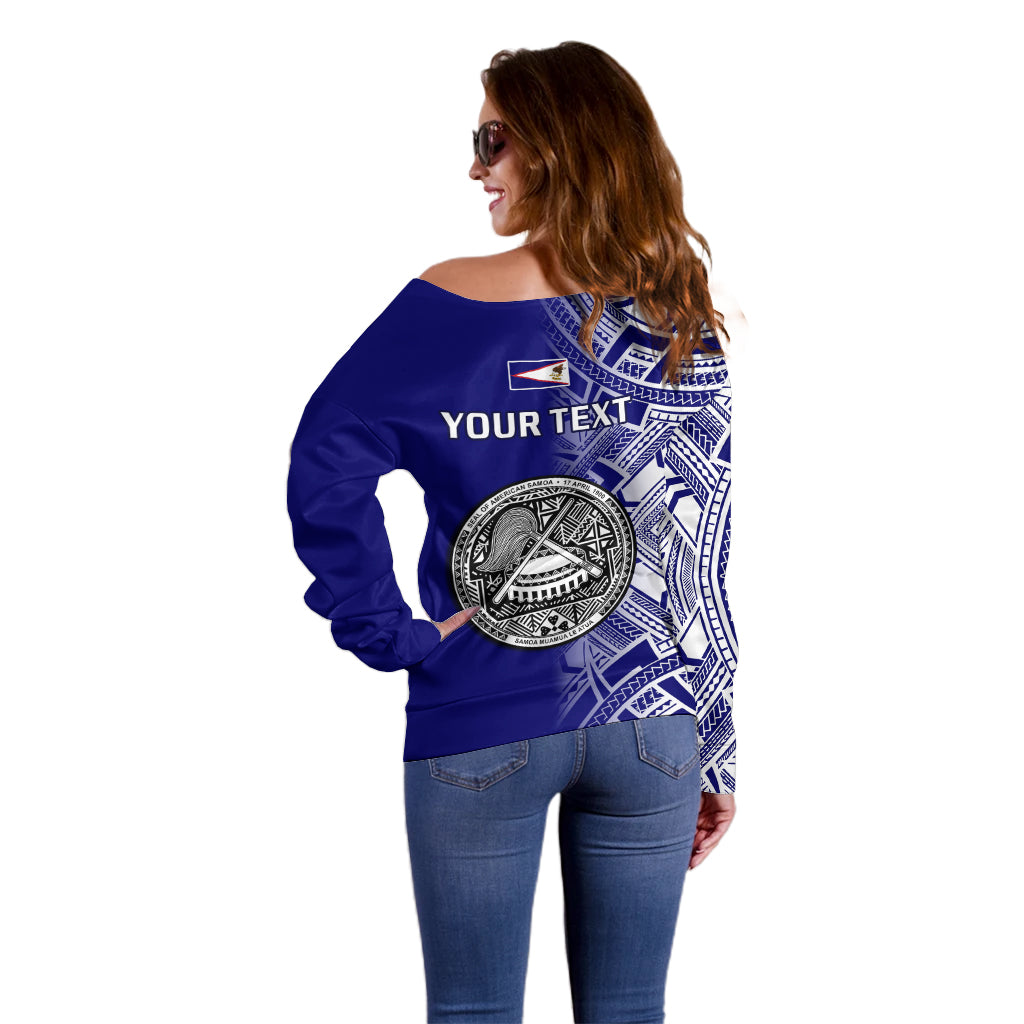 Personalised American Samoa Off Shoulder Sweater July 4 Independence Day LT14 - Polynesian Pride