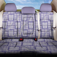 Aloha Hawaii Tiki Palaka Motifs Back Car Seat Cover Honohono Lei Purple Elegant Vibes