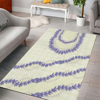 Hawaii Honohono Palaka Motifs Area Rug Hawaiian Orchid Lei LT14 - Polynesian Pride