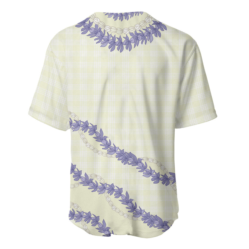 Hawaii Honohono Palaka Motifs Baseball Jersey Hawaiian Orchid Lei LT14 - Polynesian Pride