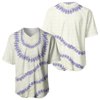 Hawaii Honohono Palaka Motifs Baseball Jersey Hawaiian Orchid Lei LT14 - Polynesian Pride