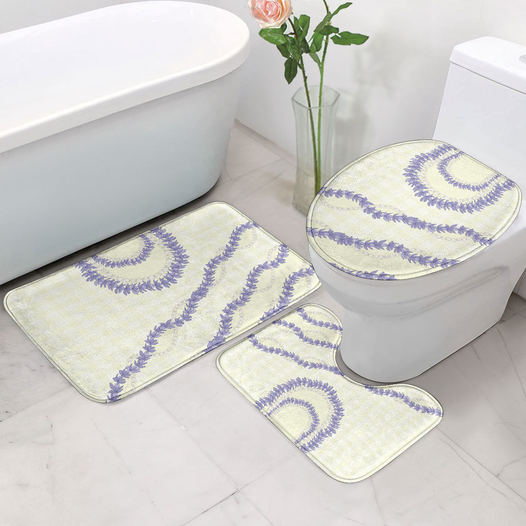 Hawaii Honohono Palaka Motifs Bathroom Set Hawaiian Orchid Lei LT14 - Polynesian Pride