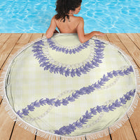 Hawaii Honohono Palaka Motifs Beach Blanket Hawaiian Orchid Lei LT14 - Polynesian Pride