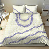 Hawaii Honohono Palaka Motifs Bedding Set Hawaiian Orchid Lei LT14 - Polynesian Pride