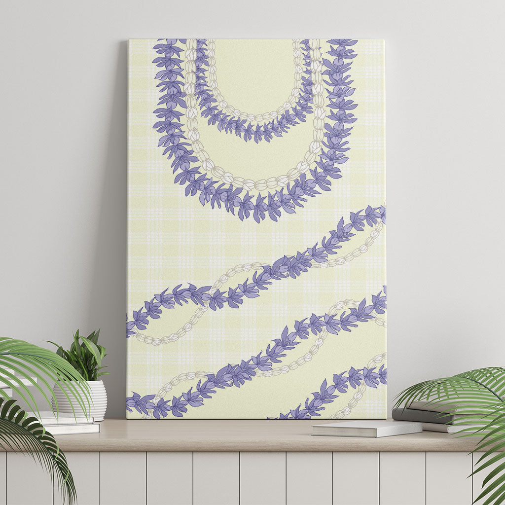 Hawaii Honohono Palaka Motifs Canvas Wall Art Hawaiian Orchid Lei LT14 - Polynesian Pride