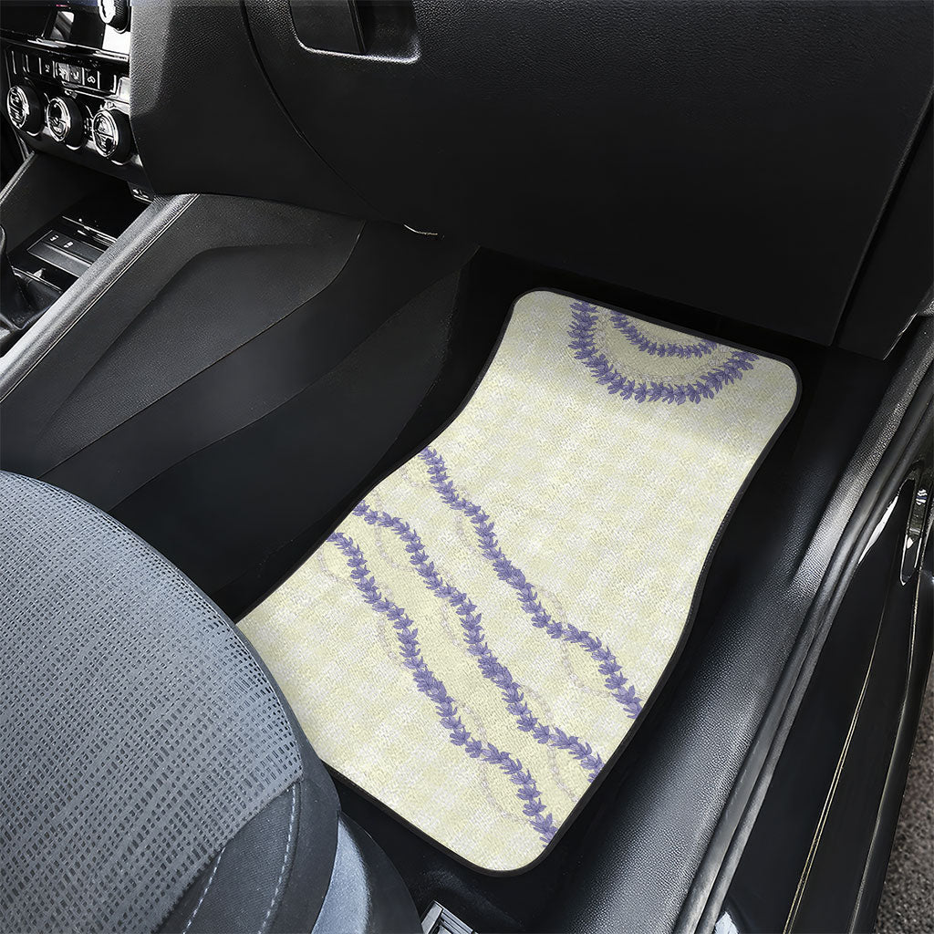 Hawaii Honohono Palaka Motifs Car Mats Hawaiian Orchid Lei LT14 - Polynesian Pride