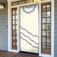 Hawaii Honohono Palaka Motifs Door Cover Hawaiian Orchid Lei LT14 - Polynesian Pride
