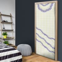 Hawaii Honohono Palaka Motifs Door Cover Hawaiian Orchid Lei LT14 - Polynesian Pride