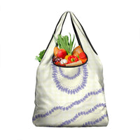 Hawaii Honohono Palaka Motifs Grocery Bag Hawaiian Orchid Lei