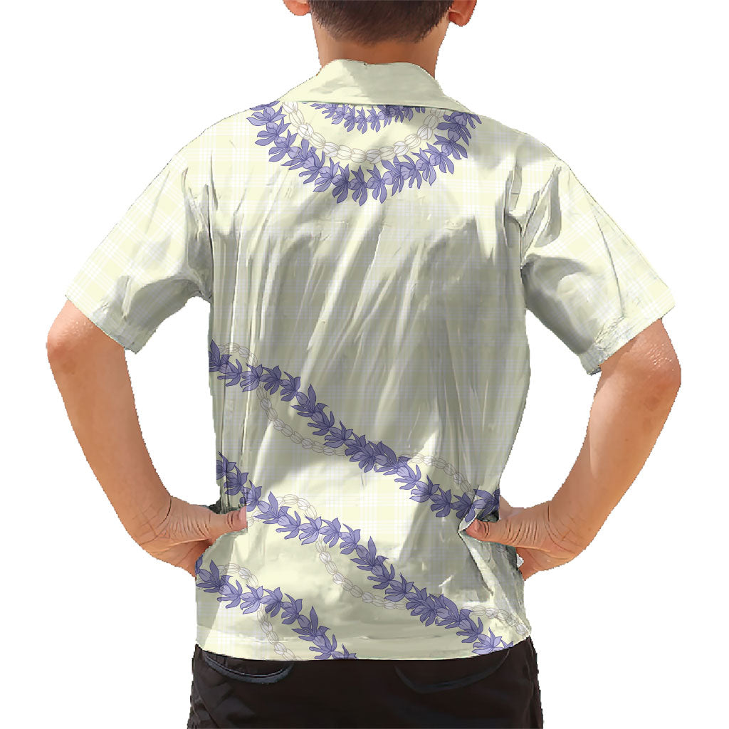 Hawaii Honohono Palaka Motifs Hawaiian Shirt Hawaiian Orchid Lei LT14 - Polynesian Pride