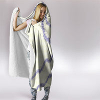 Hawaii Honohono Palaka Motifs Hooded Blanket Hawaiian Orchid Lei LT14 - Polynesian Pride