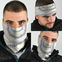 Hawaii Honohono Palaka Motifs Neck Gaiter Hawaiian Orchid Lei LT14 - Polynesian Pride