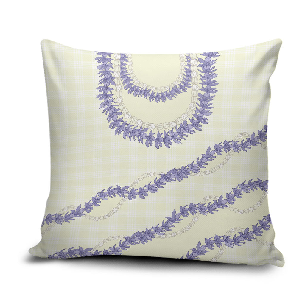 Hawaii Honohono Palaka Motifs Pillow Cover Hawaiian Orchid Lei