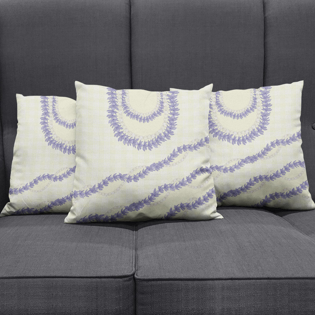 Hawaii Honohono Palaka Motifs Pillow Cover Hawaiian Orchid Lei LT14 - Polynesian Pride