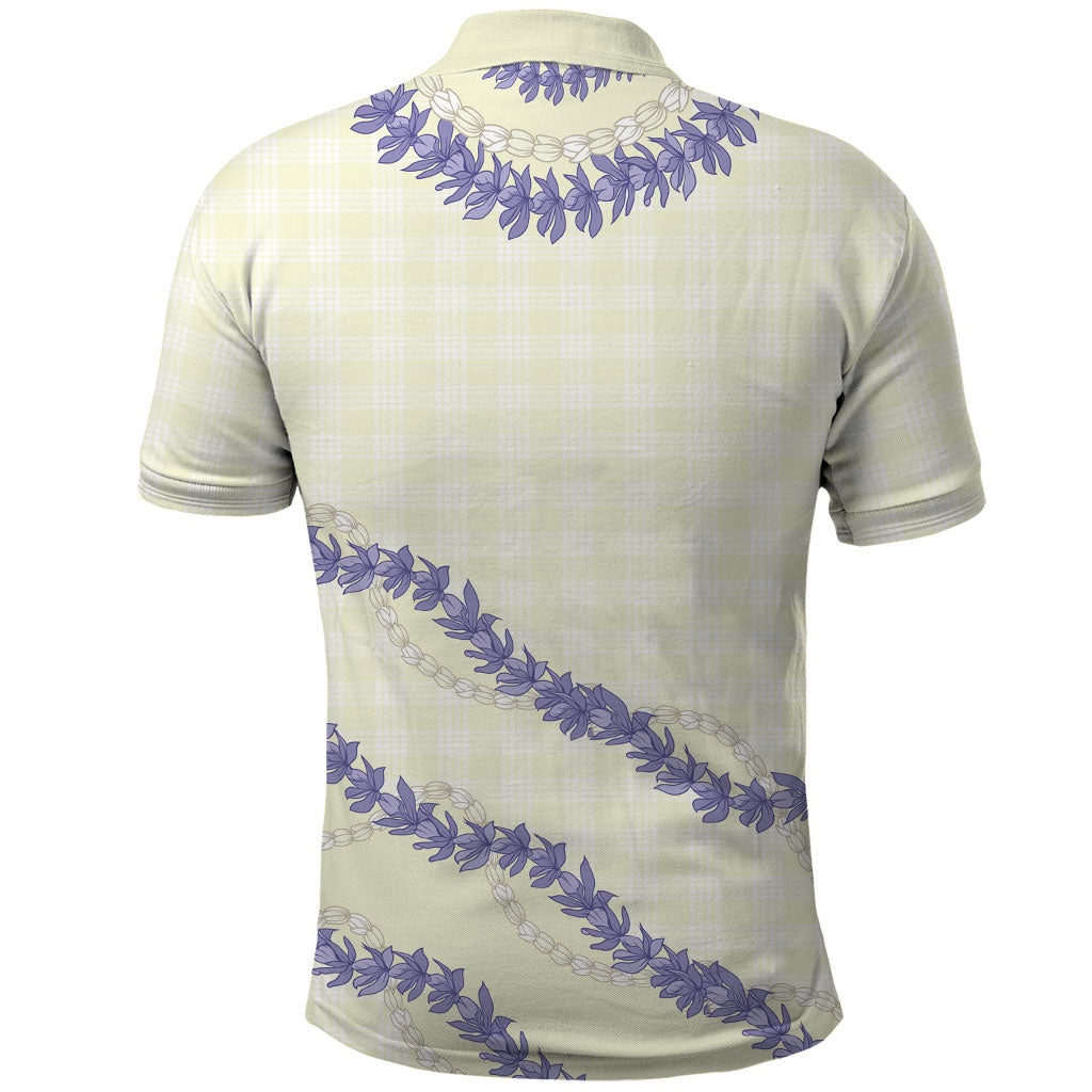 Hawaii Honohono Palaka Motifs Polo Shirt Hawaiian Orchid Lei LT14 - Polynesian Pride