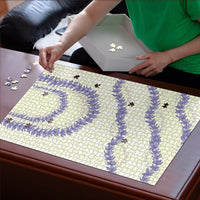 Hawaii Honohono Palaka Motifs Puzzle Hawaiian Orchid Lei LT14 - Polynesian Pride