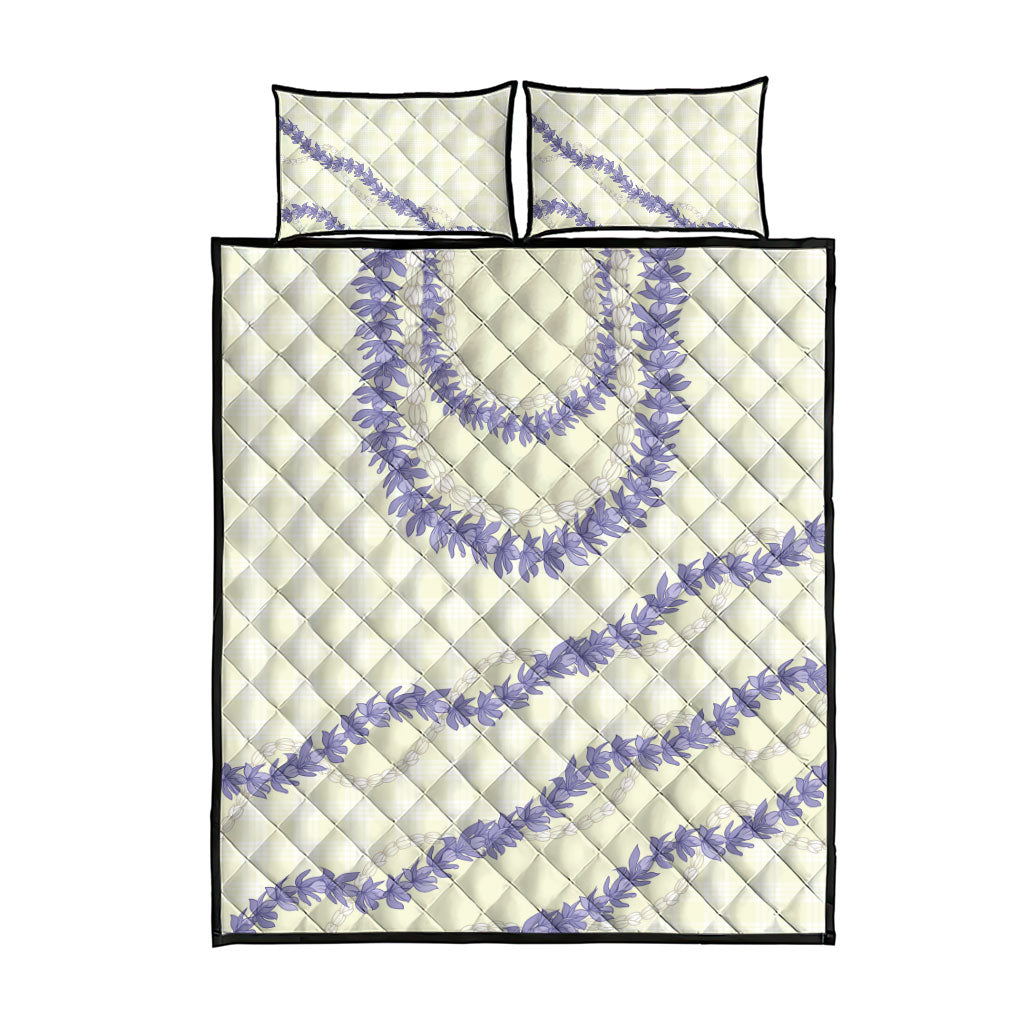 Hawaii Honohono Palaka Motifs Quilt Bed Set Hawaiian Orchid Lei LT14 - Polynesian Pride