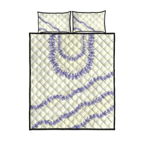 Hawaii Honohono Palaka Motifs Quilt Bed Set Hawaiian Orchid Lei LT14 - Polynesian Pride