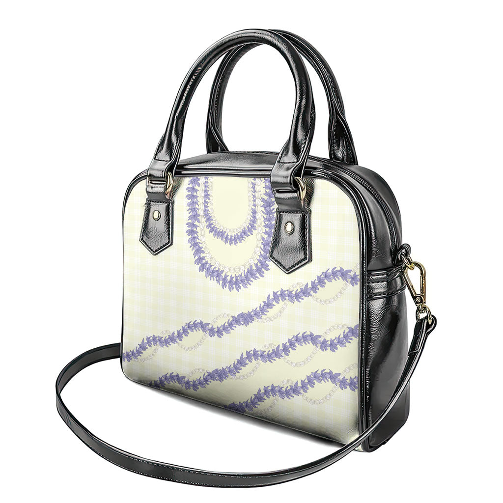 Hawaii Honohono Palaka Motifs Shoulder Handbag Hawaiian Orchid Lei LT14 - Polynesian Pride