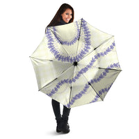 Hawaii Honohono Palaka Motifs Umbrella Hawaiian Orchid Lei LT14 - Polynesian Pride