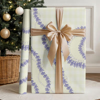 Hawaii Honohono Palaka Motifs Wrapping Paper Hawaiian Orchid Lei LT14 - Polynesian Pride