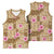 Beige Hawaii Hibiscus With Tropical Flowers Motifs Basketball Jersey - Polynesian Pride