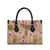 Beige Hawaii Hibiscus With Tropical Flowers Motifs Leather Bag - Polynesian Pride