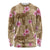 Beige Hawaii Hibiscus With Tropical Flowers Motifs Long Sleeve Shirt - Polynesian Pride