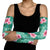 Cyan Hawaii Hibiscus With Tropical Flowers Motifs Arm Sleeves - Polynesian Pride