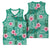 Cyan Hawaii Hibiscus With Tropical Flowers Motifs Basketball Jersey - Polynesian Pride
