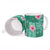 Cyan Hawaii Hibiscus With Tropical Flowers Motifs Ceramic Mug - Polynesian Pride