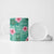 Cyan Hawaii Hibiscus With Tropical Flowers Motifs Ceramic Mug - Polynesian Pride