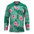 Cyan Hawaii Hibiscus With Tropical Flowers Motifs Hockey Jersey - Polynesian Pride